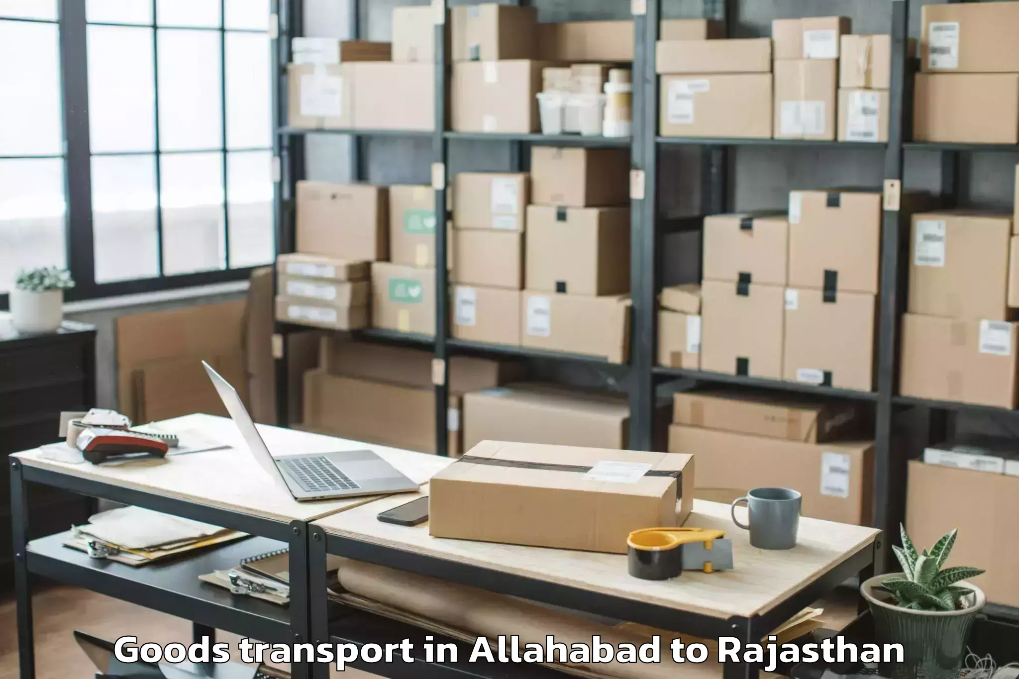 Quality Allahabad to Laxmangarh Goods Transport